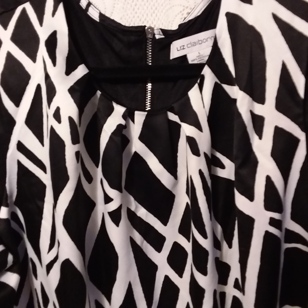 Liz Claiborne Gathered Bodice Size L8 - Picture 4 of 6